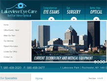 Tablet Screenshot of lakevieweyecare.com